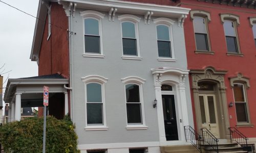 Painting over brick is also trending!