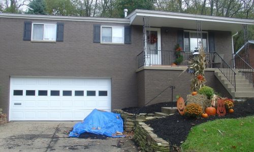 Brick exterior painting