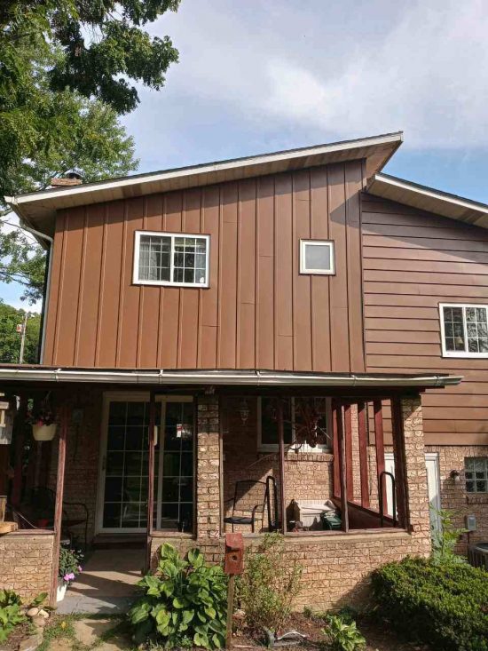 Exterior siding refinished