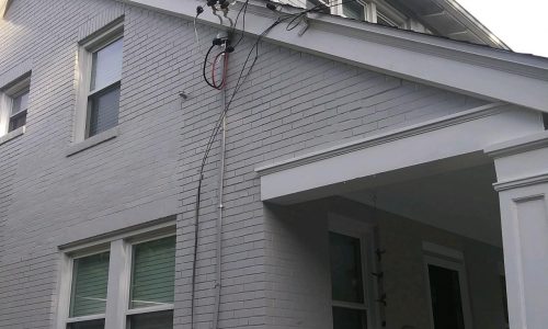 a brick house that shed the red