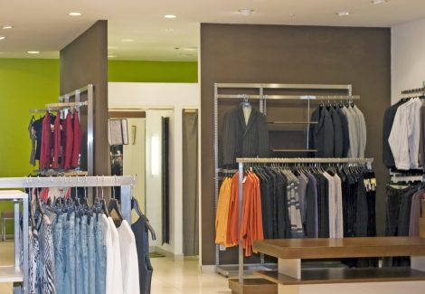 Commercial Interior Retail Store Painted