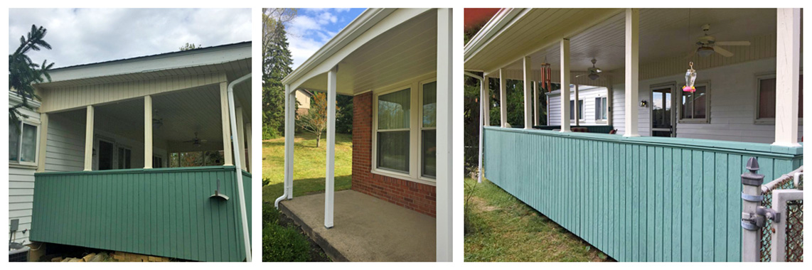 Porch painting and restoration - after photos