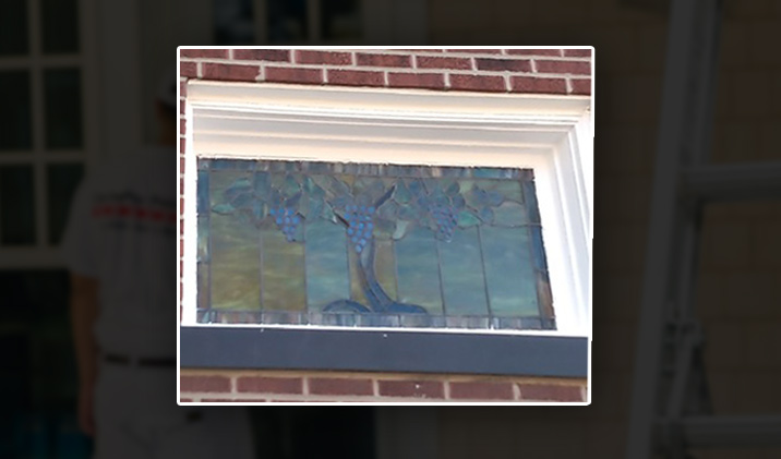 Stained Glass Window Exterior Trims Painting Project After