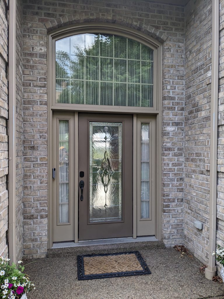 front door before