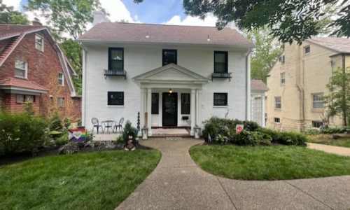 White stain gives dramatic curb appeal