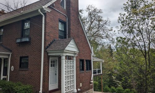 House had some existing white trim