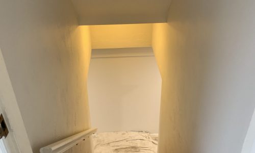 Damaged walls made to look new again