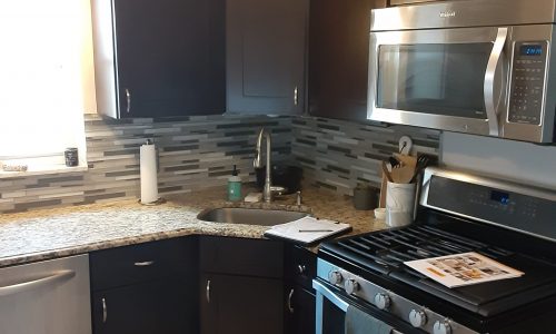 Dark Cabinets Before Painting