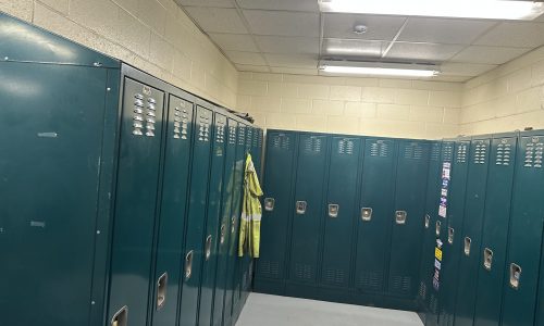 Locker Area Before
