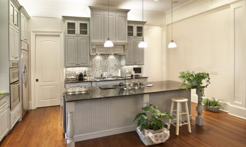 Gray and White Modern Kitchen