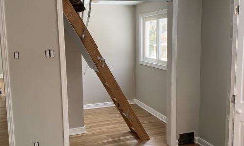 Trim painted and repaired