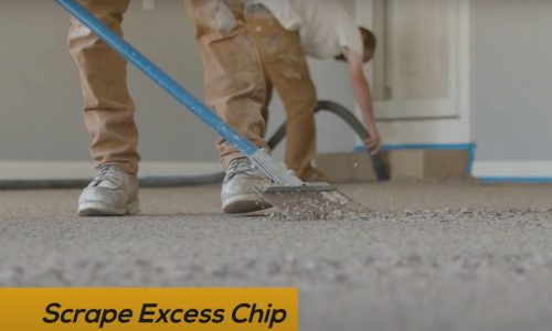 Scrape Excess Chip