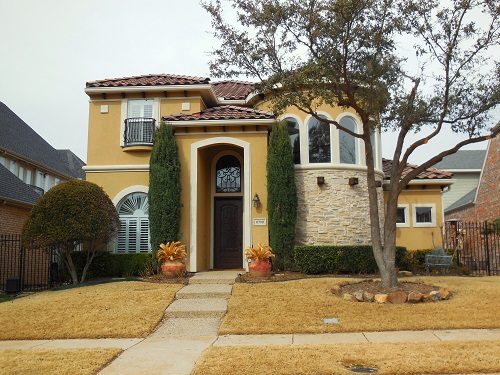 Exterior painting by CertaPro house painters in Plano, TX