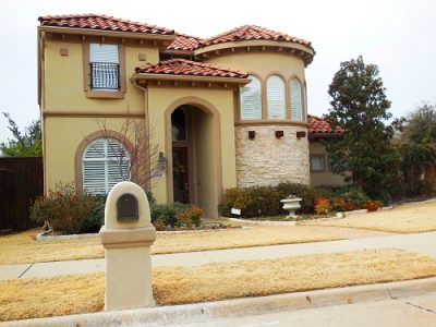 Exterior painting by CertaPro house painters in Plano, TX