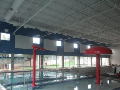 Interior community center painting