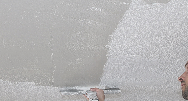 popcorn ceiling skim coat