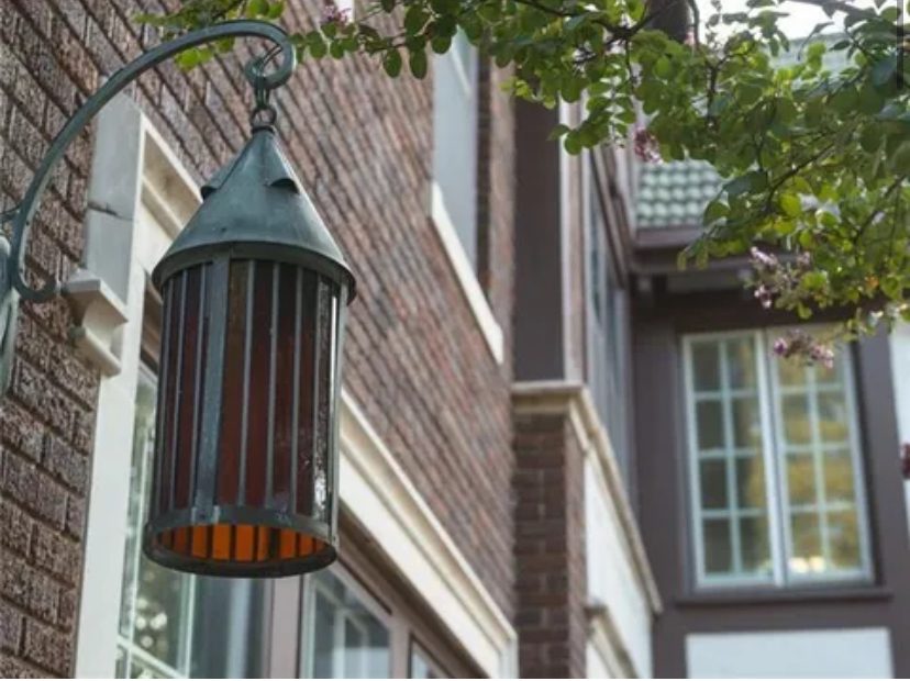 brick home exterior with lantern light fixture Preview Image 13
