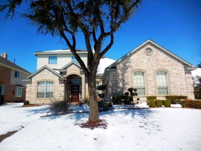 Exterior painting by CertaPro house painters in Plano, TX