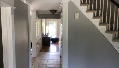 Repainted hallway