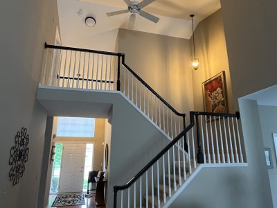 staircase after painting in canton, mi