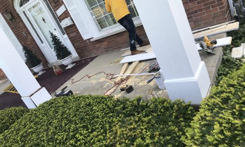 New Base Trim for Rotted Pillars