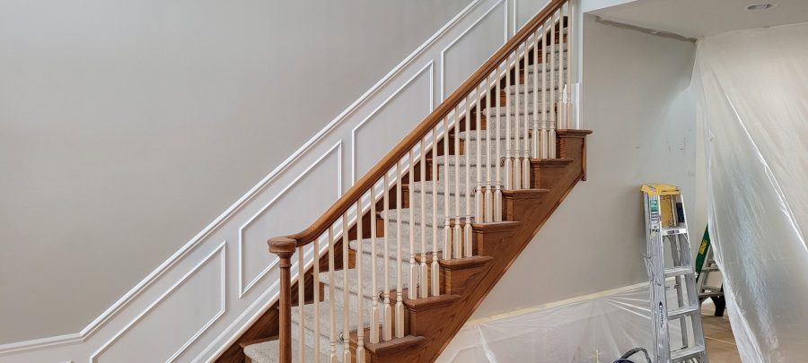 home staircase with white spindles Preview Image 1