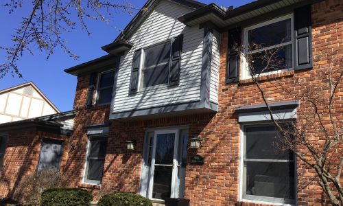 Before View of Traditional Brick Exterior