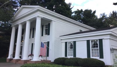 Side View of Colonial Style Home