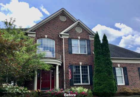 Shutters and Trim before painting