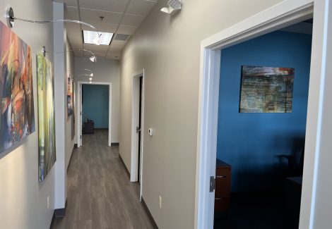 Office painting Hallway Repainted Beige