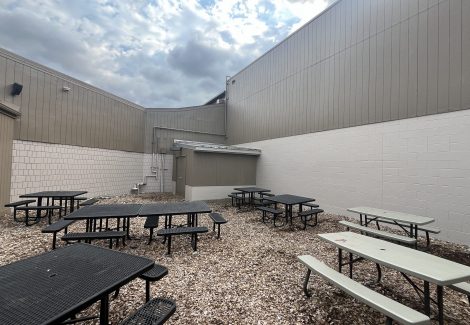 exterior painting at Plymouth Christian Academy