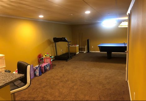 basement before painting