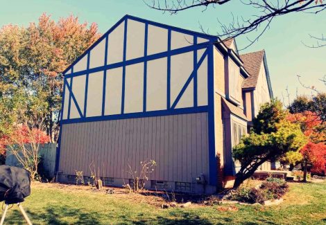 Siding redesign for Tudor home