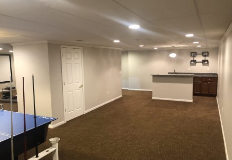repainted basement