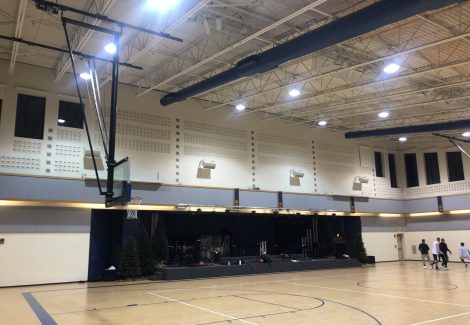 Ceiling Cage Repainted white