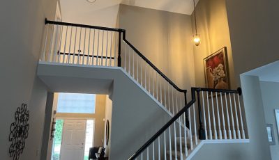 staircase after painting in canton, mi