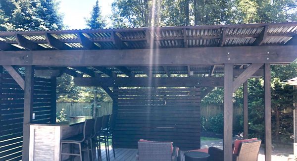 Bar & Pergola Staining Services in Miller Place, NY