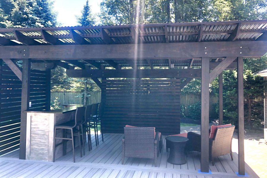 Bar & Pergola Staining