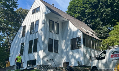 White Cedar Siding Painting Setauket, NY