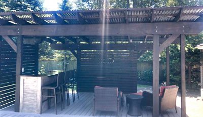 Bar & Pergola Staining