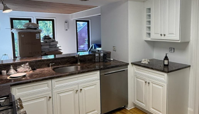 White Kitchen Cabinet Painting Setauket, NY