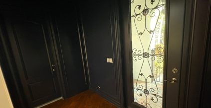 Custom Wood Paneled Foyer Painting