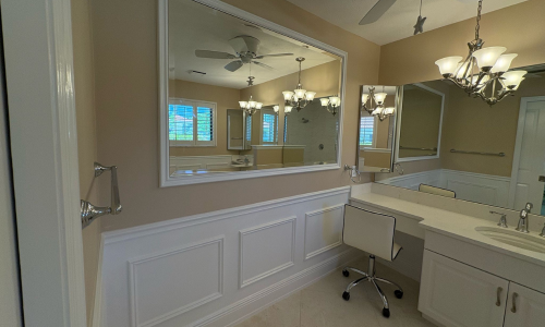 Bathroom with Wainscoting