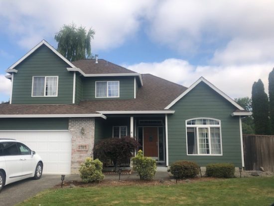 Exterior house painting in Aloha Oregon.