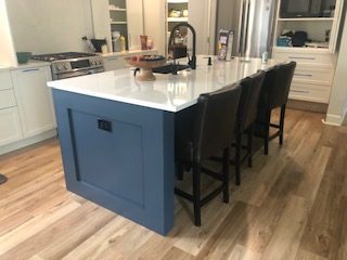 Kitchen island repainted in Southwest Portland Oregon. Preview Image 3