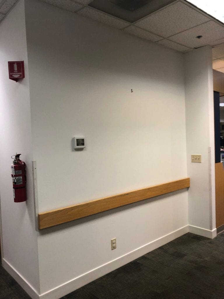 Commercial Office Wall Painting Before and After After