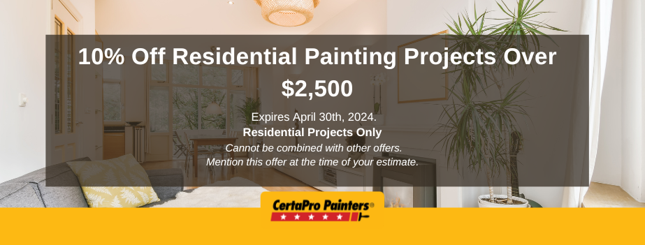 $10% off any residential project priced at $2,500 or more!