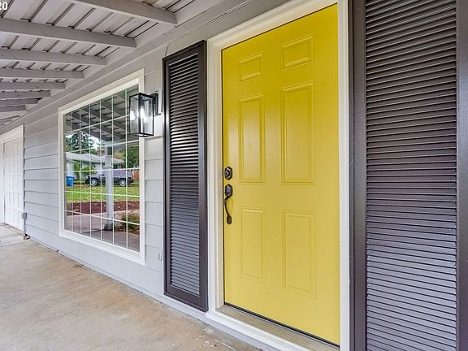 front door and entrance painted in Portland by certapro Preview Image 1