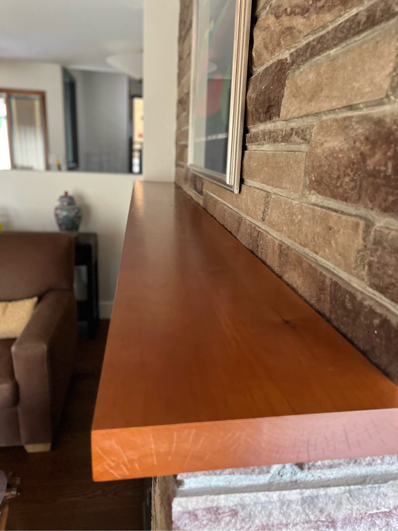 living room mantel after stain job Preview Image 5