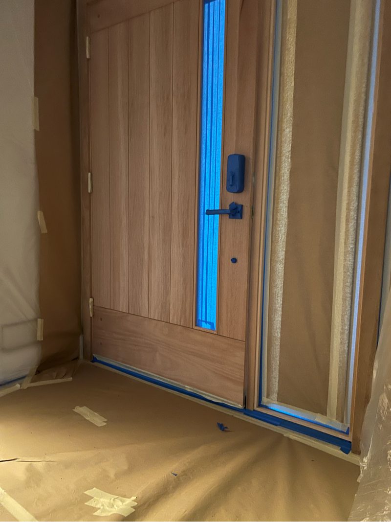 front door prepped for stain job Preview Image 1